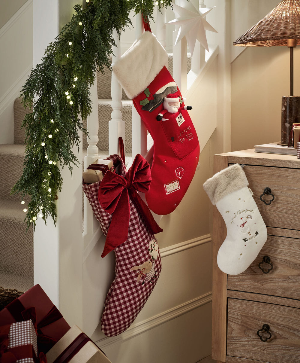 Mamas &amp; Papas Stockings Large Stocking - Santa 2026