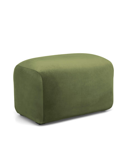 Mamas & Papas Stools Royton Footstool - Olive Velvet