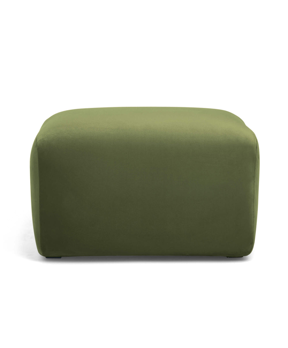 Mamas &amp; Papas Stools Royton Footstool - Olive Velvet