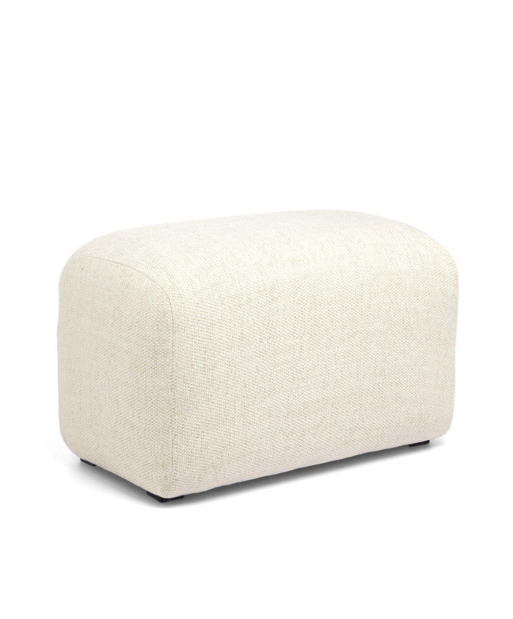 Mamas &amp; Papas Stools Royton Footstool - Sandstone Textured Weave