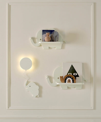 Mamas & Papas Storage Elephant Shelves & Nightlight