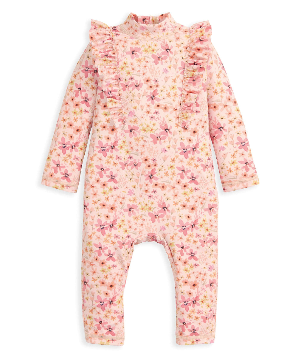 Mamas &amp; Papas Swimwear Floral Long Sleeve Rashsuit