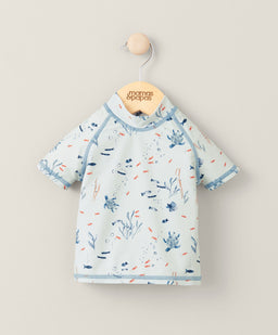 Mamas & Papas Swimwear Short Sleeve Rash Top Swimwear - Blue