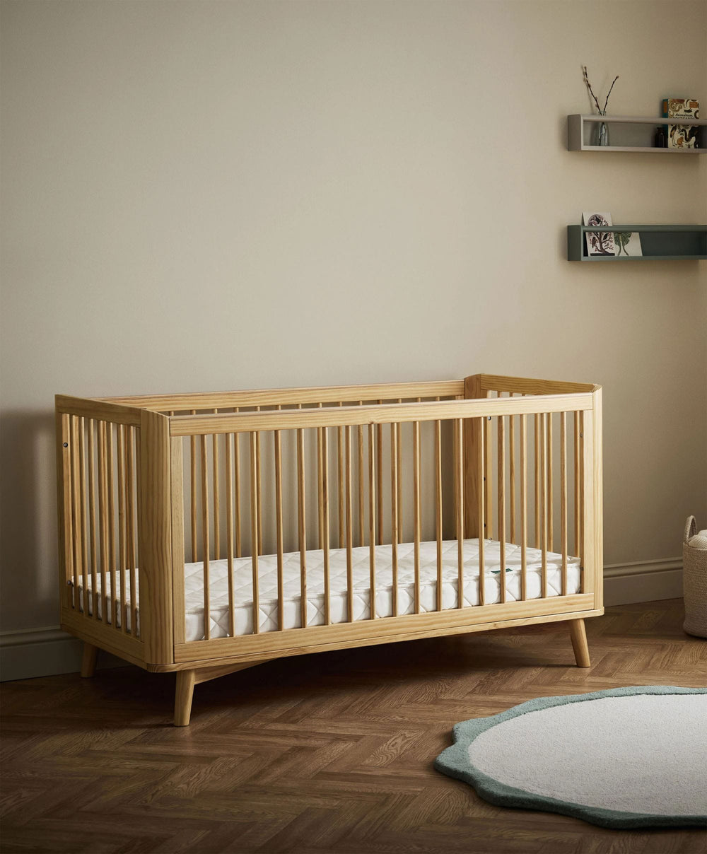 Mamas &amp; Papas The Little Green Sheep Natural Sprung Cot Bed Mattress