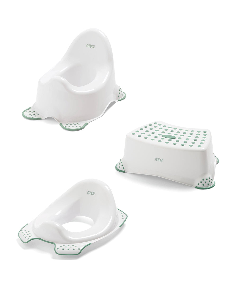 Mamas &amp; Papas Toilet Training Essentials Bundle (3 Pieces) - Eucalyptus
