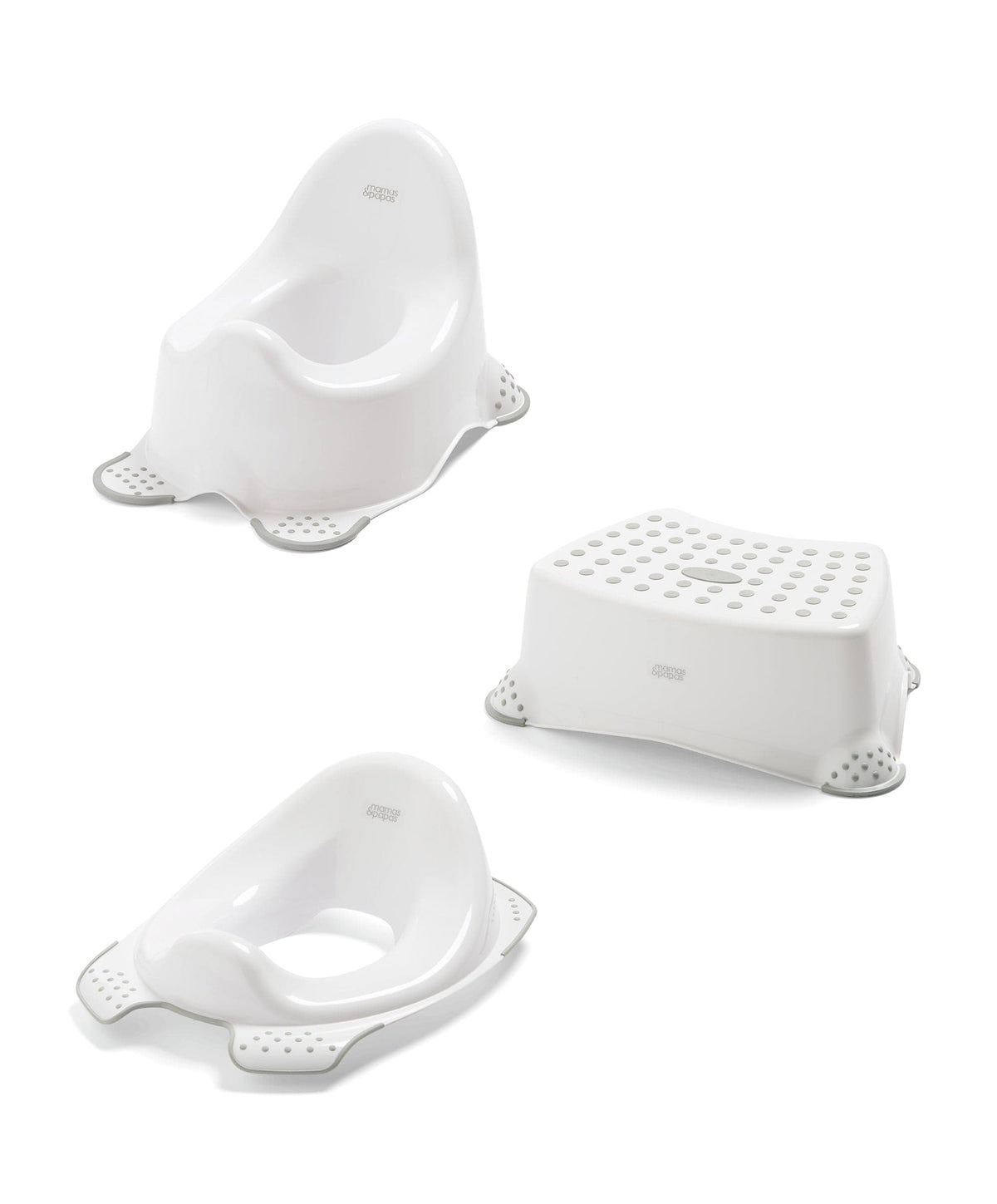 Mamas & Papas Toilet Training Essentials Bundle (3 Pieces) - Pebble Grey