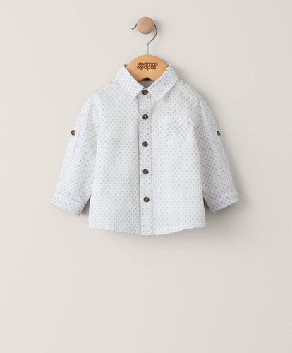 Mamas & Papas Tops & Shirts Floral Long Sleeved Shirt - White
