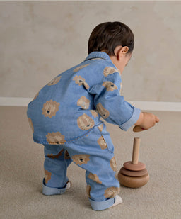 Mamas & Papas Tops & Shirts Lion Print Denim Shirt