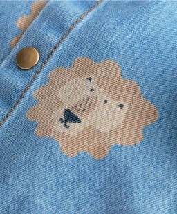 Mamas & Papas Tops & Shirts Lion Print Denim Shirt