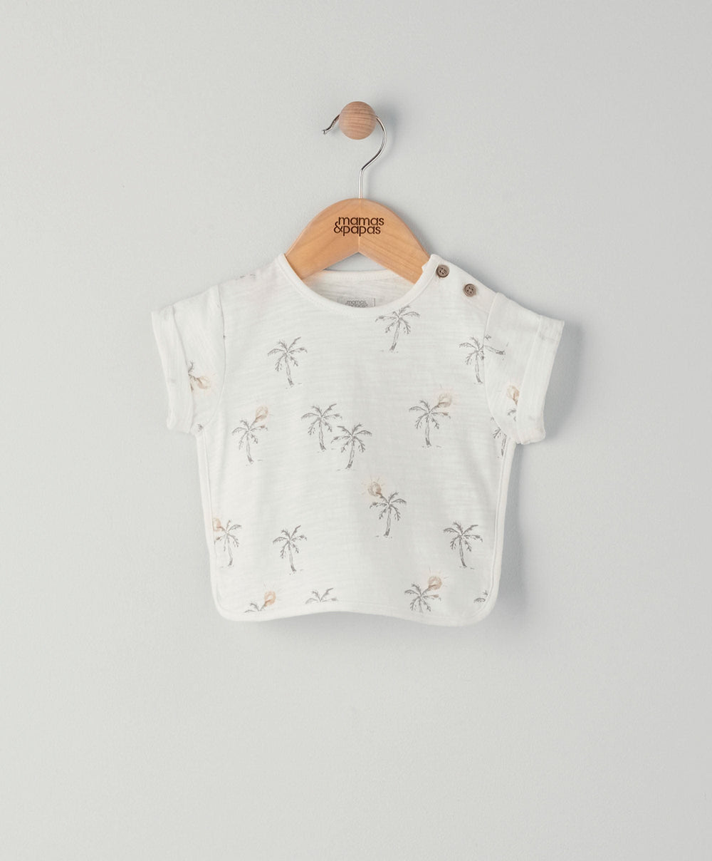 Mamas &amp; Papas Tops &amp; Shirts Palm Tree Boxy T-Shirt