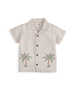 Mamas & Papas Tops & Shirts Palm Tree Linen Shirt