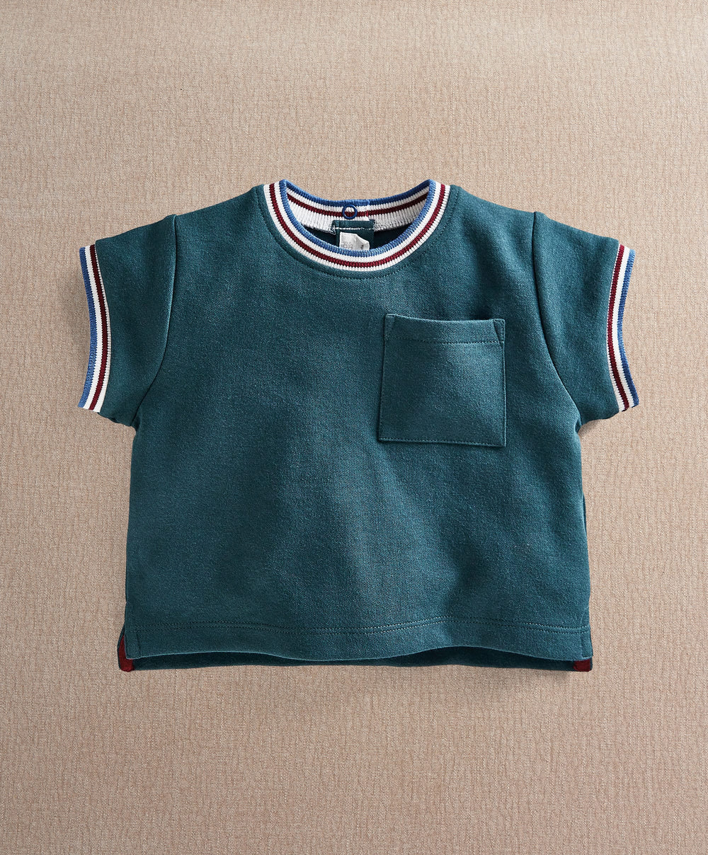 Mamas &amp; Papas Tops &amp; Shirts Rib Collar T-Shirt