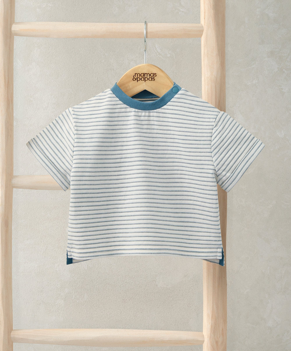 Mamas &amp; Papas Tops &amp; Shirts Striped Smart T-Shirt