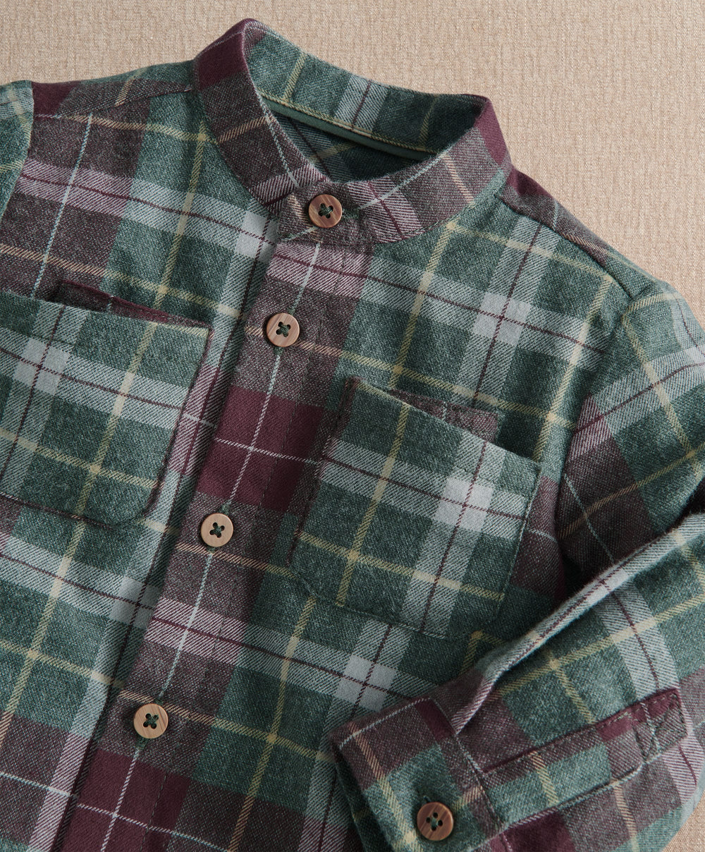 Mamas &amp; Papas Tops &amp; Shirts Woven Checkered Shirt
