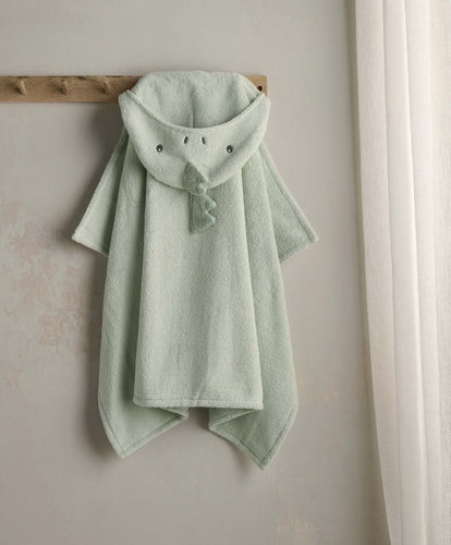 Mamas & Papas Towelling Hooded Baby Towel - Dinosaur