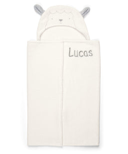 Mamas & Papas Towelling Hooded Baby Towel - Lamb