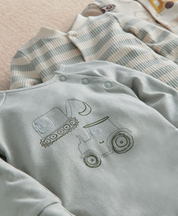 Mamas & Papas Transport Sleepsuits (Pack of 3)