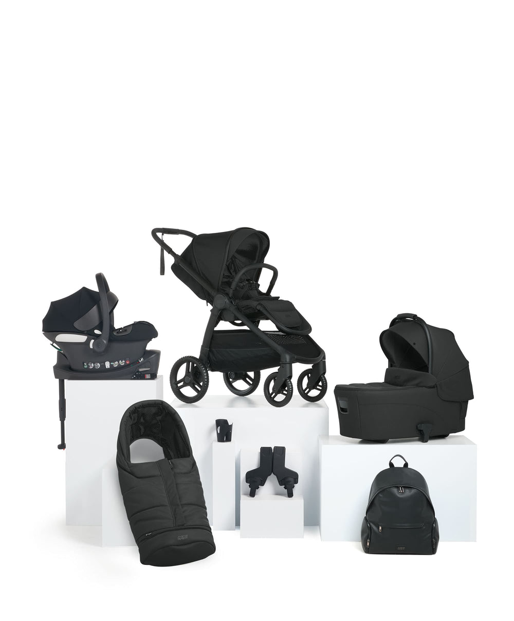 Mamas &amp; Papas Travel Systems Ocarro 2 Pushchair Bundle with Cybex Aton B2 i-Size Baby Car Seat &amp; Base (6 Pieces) - Eclipse