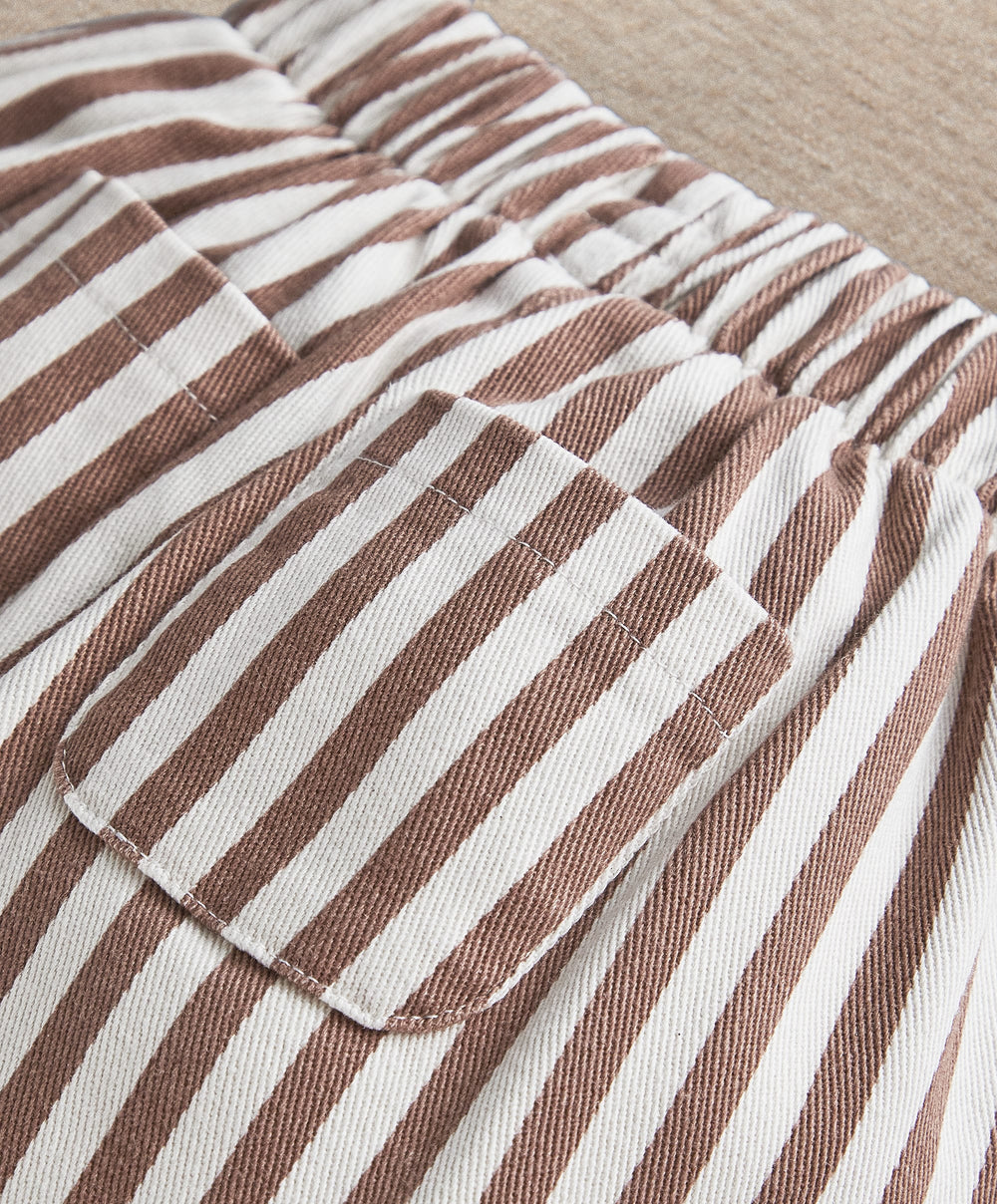 Mamas &amp; Papas Trousers &amp; Leggings Clay &amp; Cream Stripe Trouser