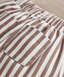 Mamas & Papas Trousers & Leggings Clay & Cream Stripe Trouser