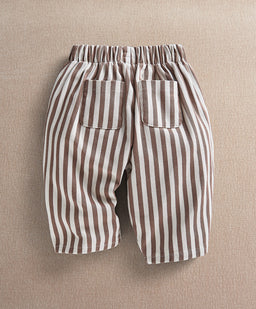 Mamas & Papas Trousers & Leggings Clay & Cream Stripe Trouser