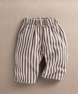 Mamas & Papas Trousers & Leggings Clay & Cream Stripe Trouser
