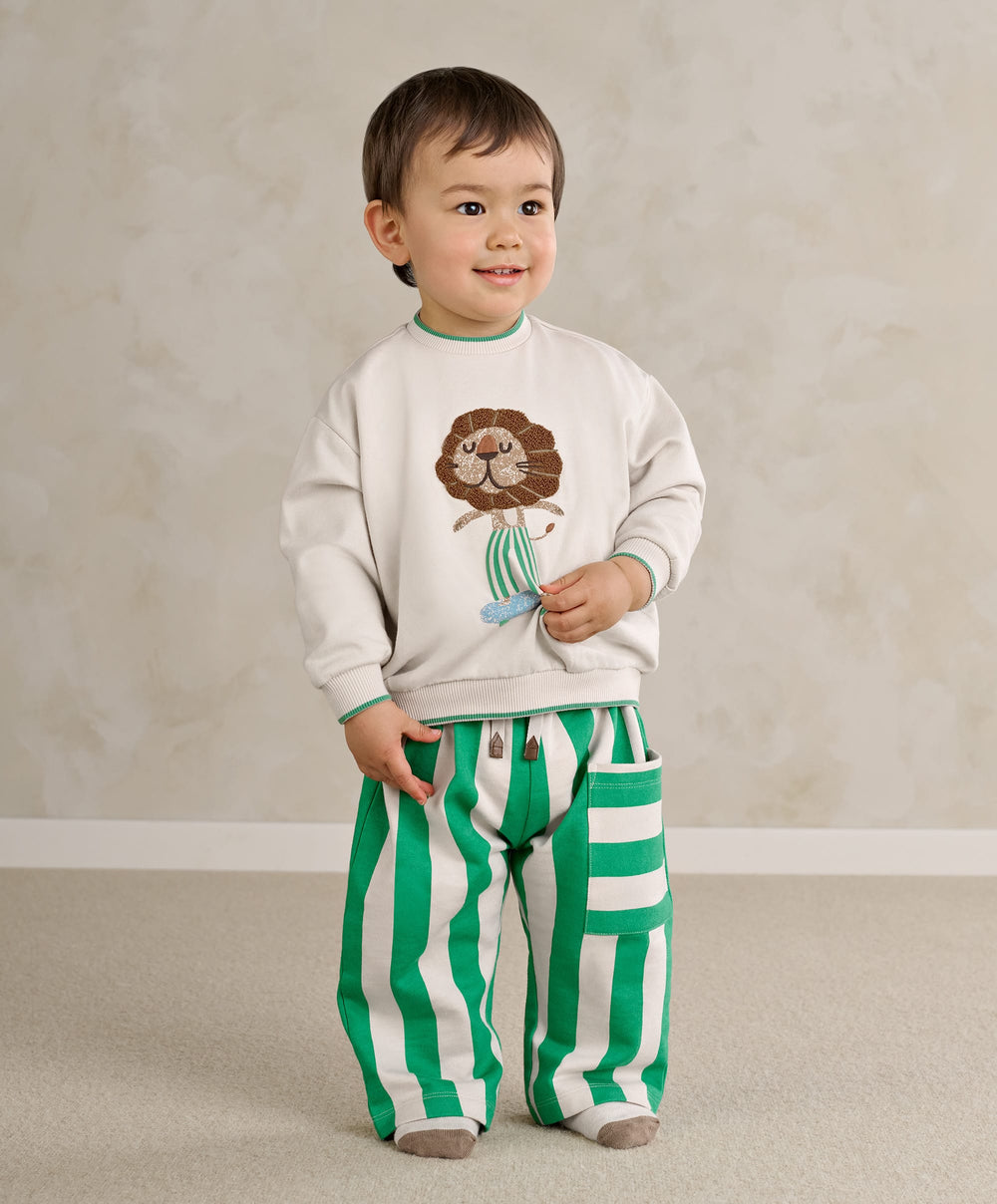 Mamas &amp; Papas Trousers &amp; Leggings Green Stripe Trouser