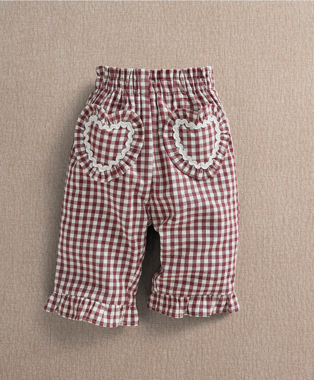 Mamas &amp; Papas Trousers &amp; Leggings Red Gingham Trousers