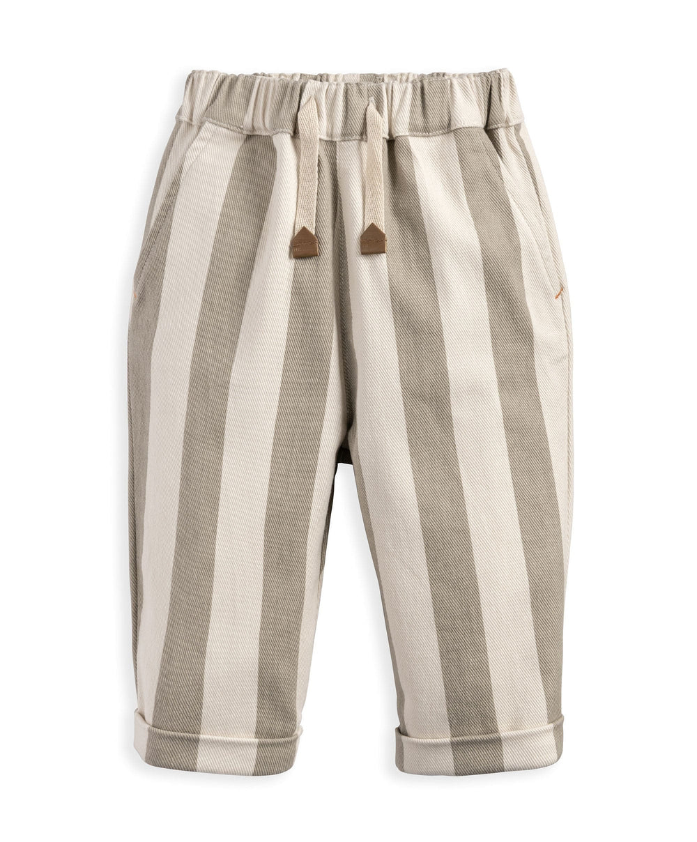 Mamas &amp; Papas Trousers &amp; Leggings Stripped Twill Joggers