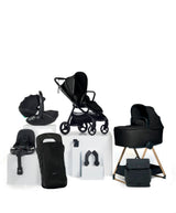 Mamas & Papas Vardo Complete Pushchair Bundle with Maxi-Cosi Pebble 360 Pro² Car Seat & Base (9 Pieces) - Noir