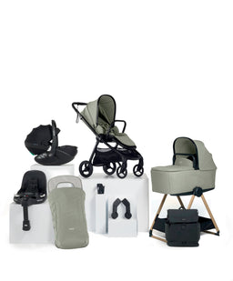 Mamas & Papas Vardo Complete Pushchair Bundle with Maxi-Cosi Pebble 360 Pro² Car Seat & Base (9 Pieces) - Sage