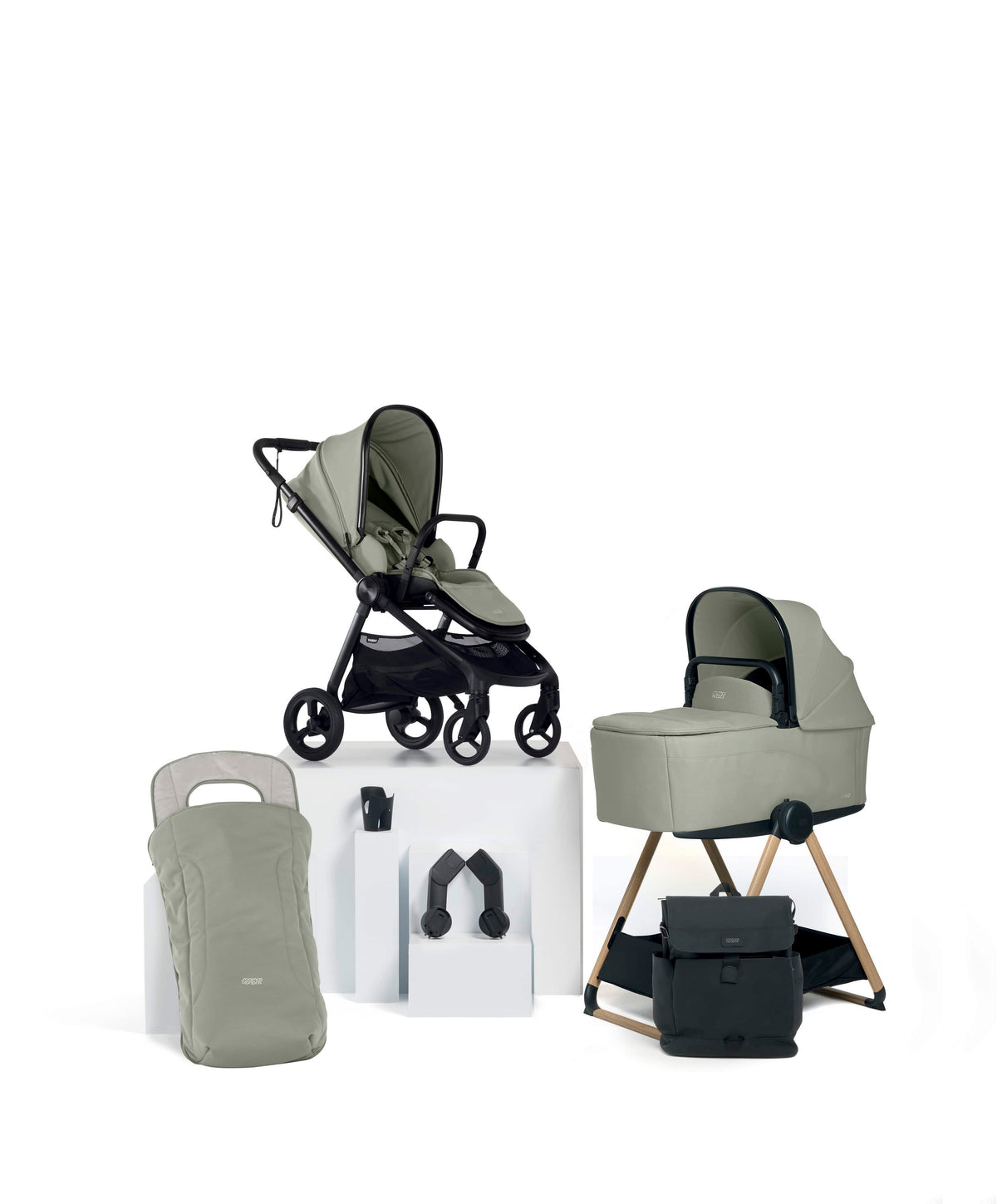 Mamas & Papas Vardo Essential Pushchair Bundle (7 Pieces) - Sage