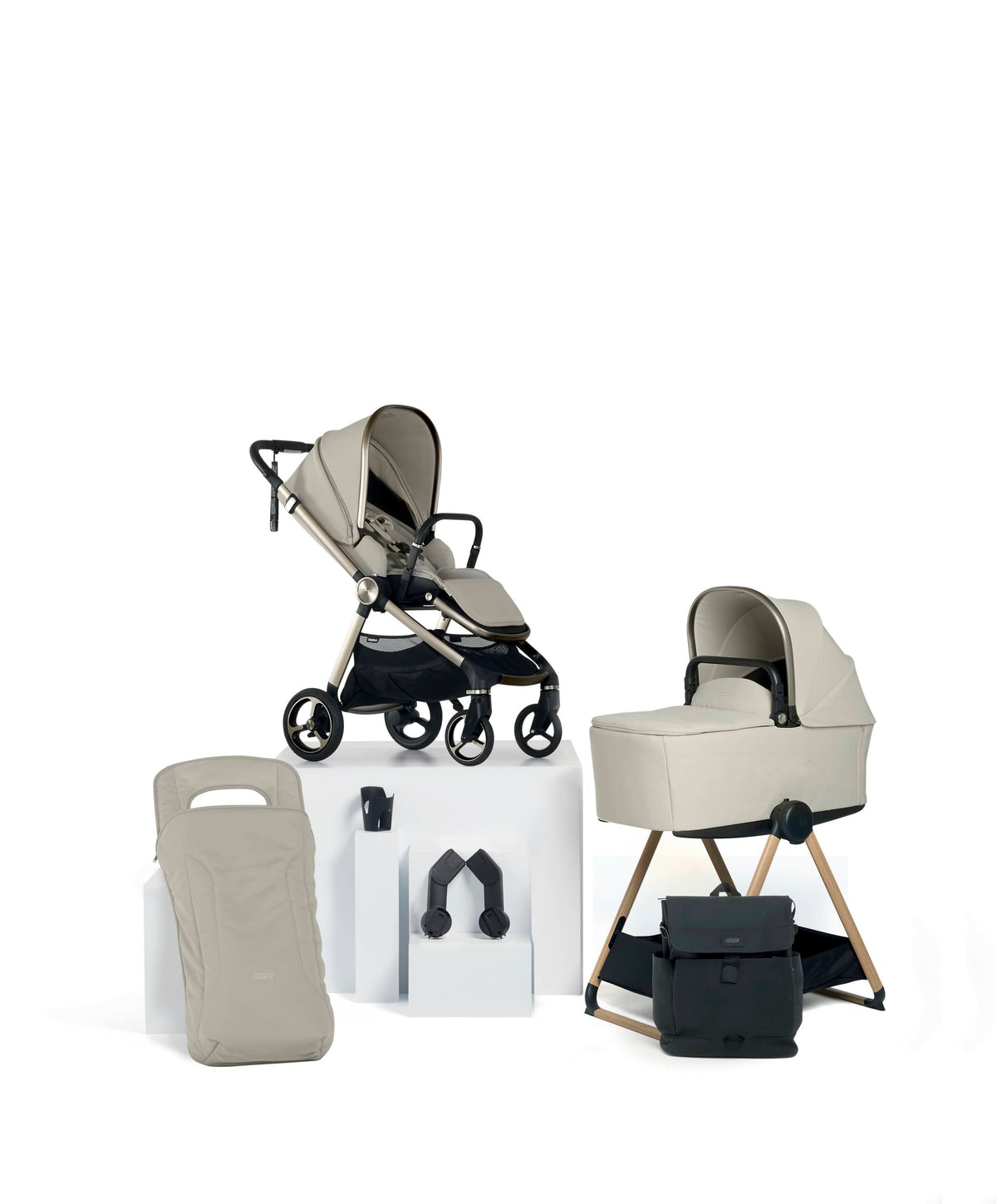 Mamas & Papas Vardo Essential Pushchair Bundle (7 Pieces) - Shell