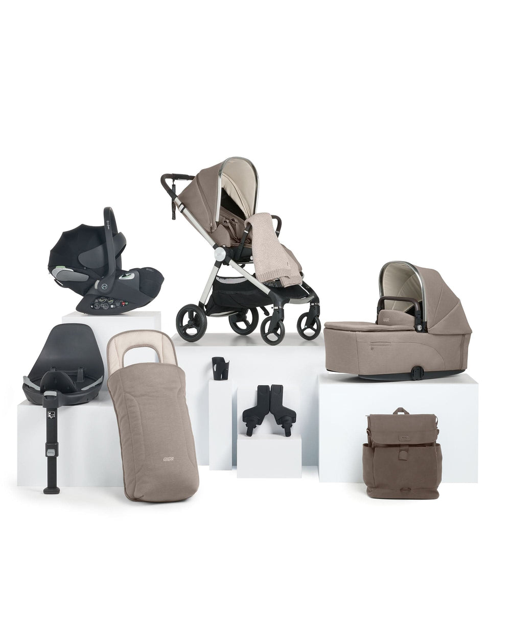 Mamas &amp; Papas Vardo Pushchair Bundle with Cybex Cloud T Car Seat (9 Pieces) - Heritage