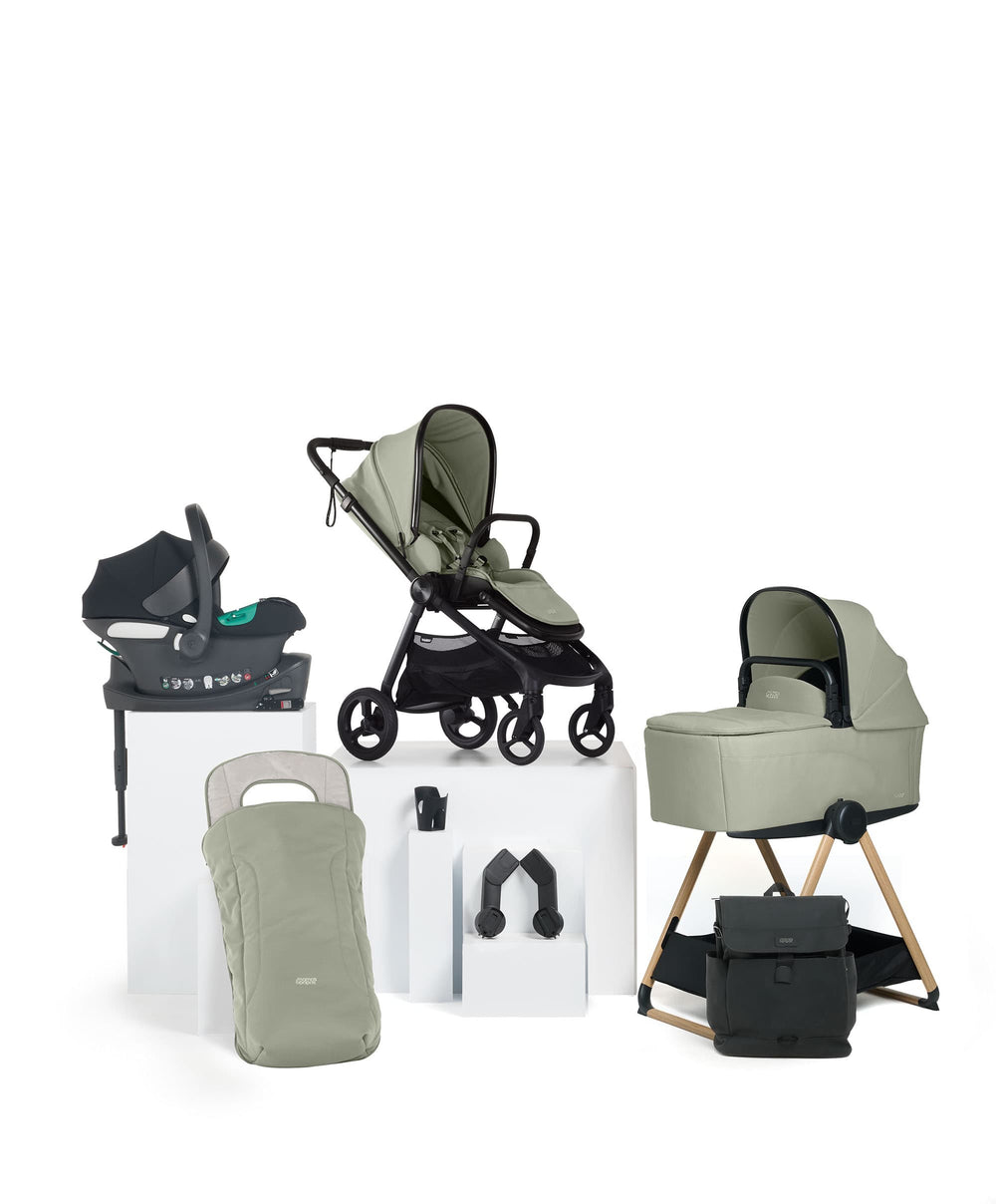Mamas &amp; Papas Vardo S Complete with Aton B2 &amp; CC Stand - Sage