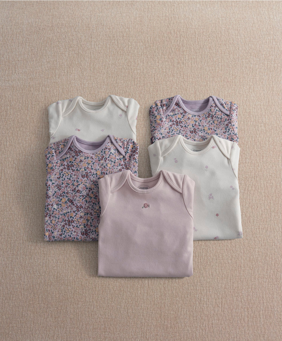 Mamas & Papas Vintage Floral Bodysuits (Pack of 5)