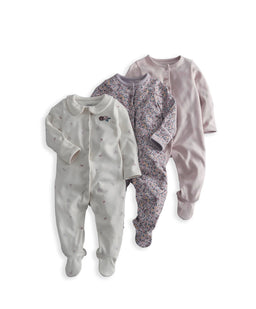 Mamas & Papas Vintage Floral Sleepsuits (Pack of 3)