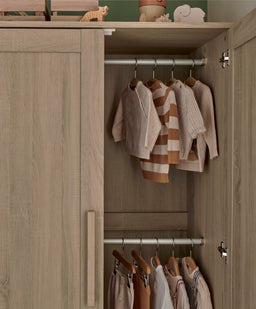 Mamas & Papas Wardrobes Atlas Wardrobe - Light Oak