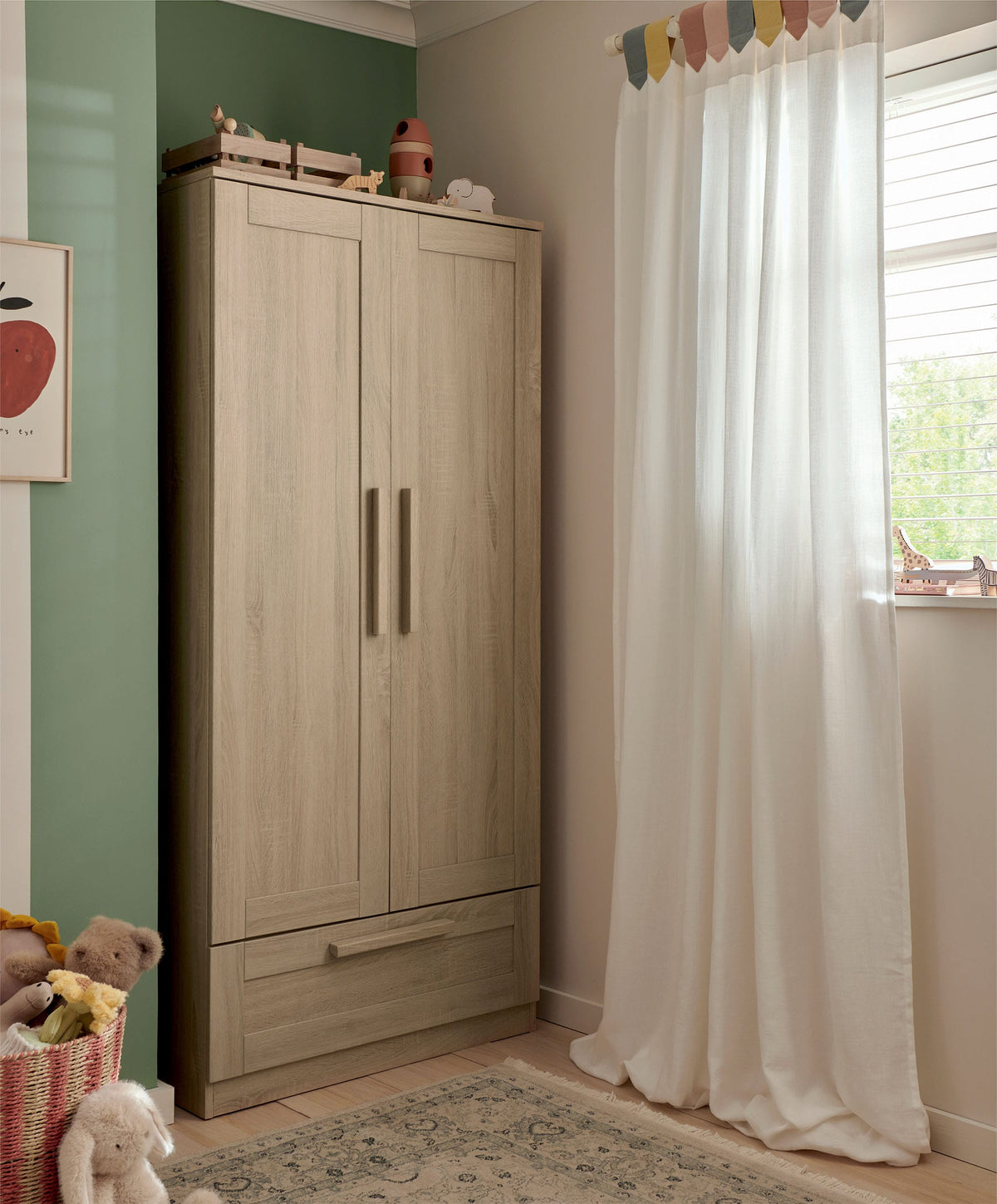 Mamas & Papas Wardrobes Atlas Wardrobe - Light Oak
