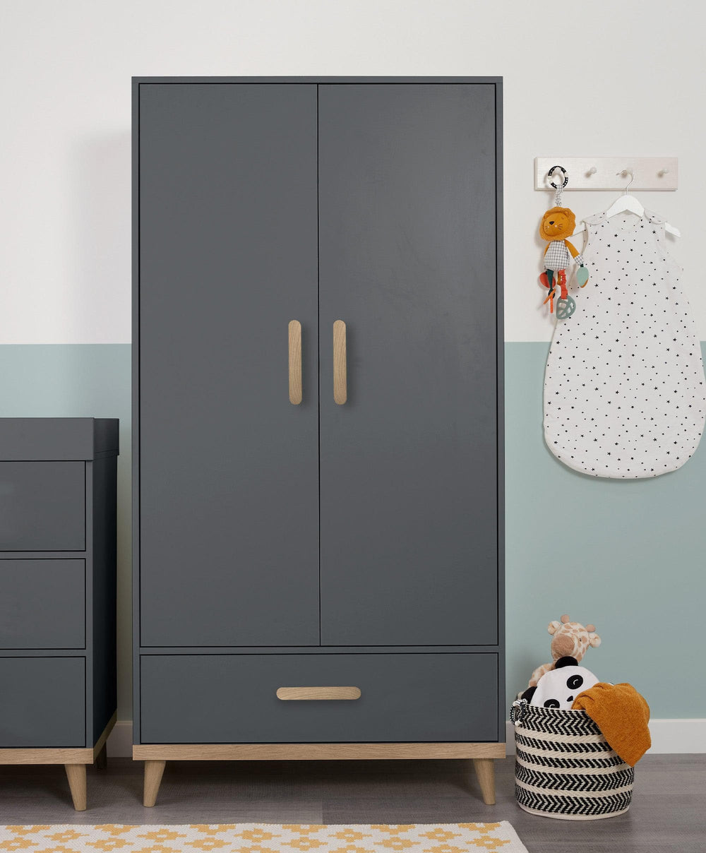 Mamas &amp; Papas Wardrobes Austwick Wardrobe In Anthracite