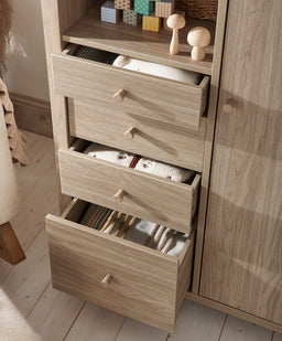 Mamas & Papas Wardrobes Barton Wardrobe - Natural/Oak