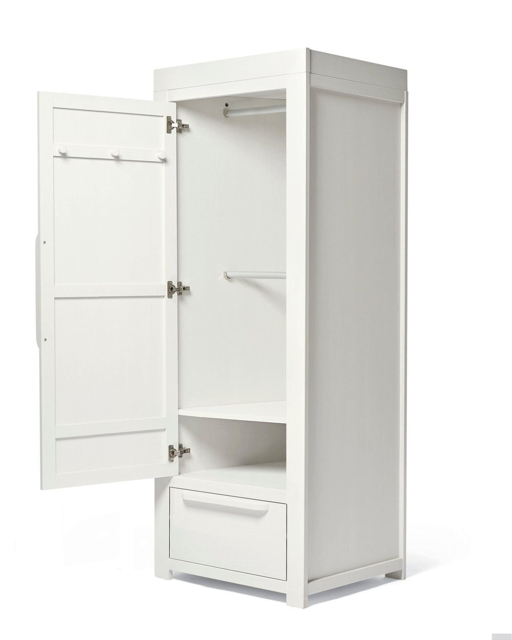 Mamas &amp; Papas Wardrobes Franklin Single Nursery Wardrobe - White Wash