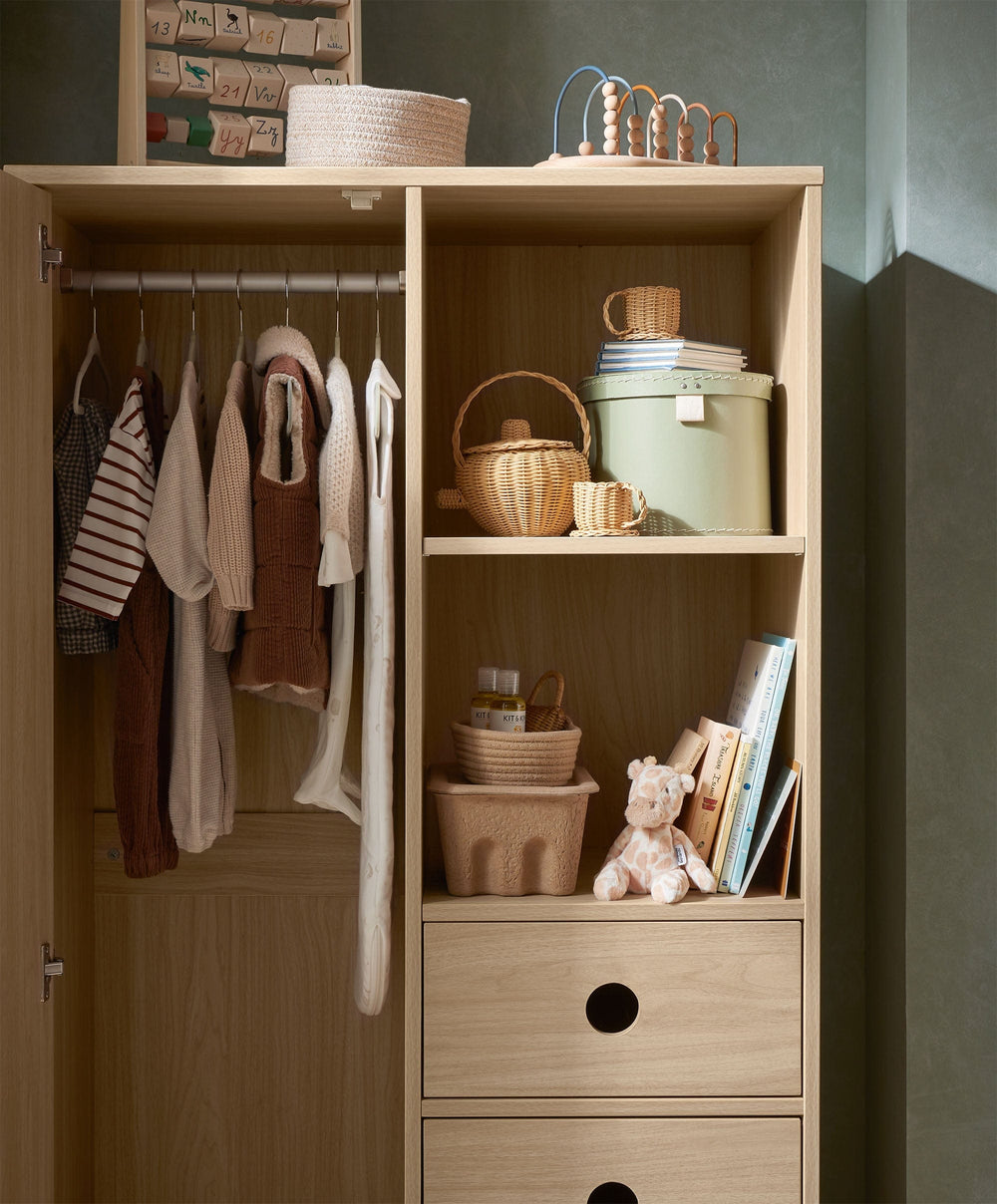 Mamas &amp; Papas Wardrobes Oska Wardrobe - Natural Oak