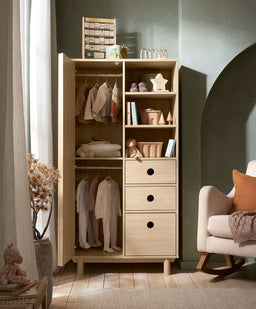 Mamas & Papas Wardrobes Oska Wardrobe - Natural Oak