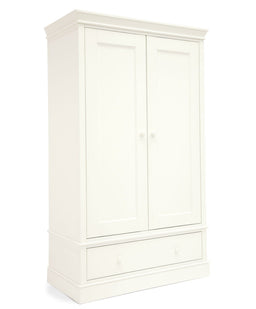Mamas & Papas Wardrobes Oxford Nursery Wardrobe with Storage Drawer - White