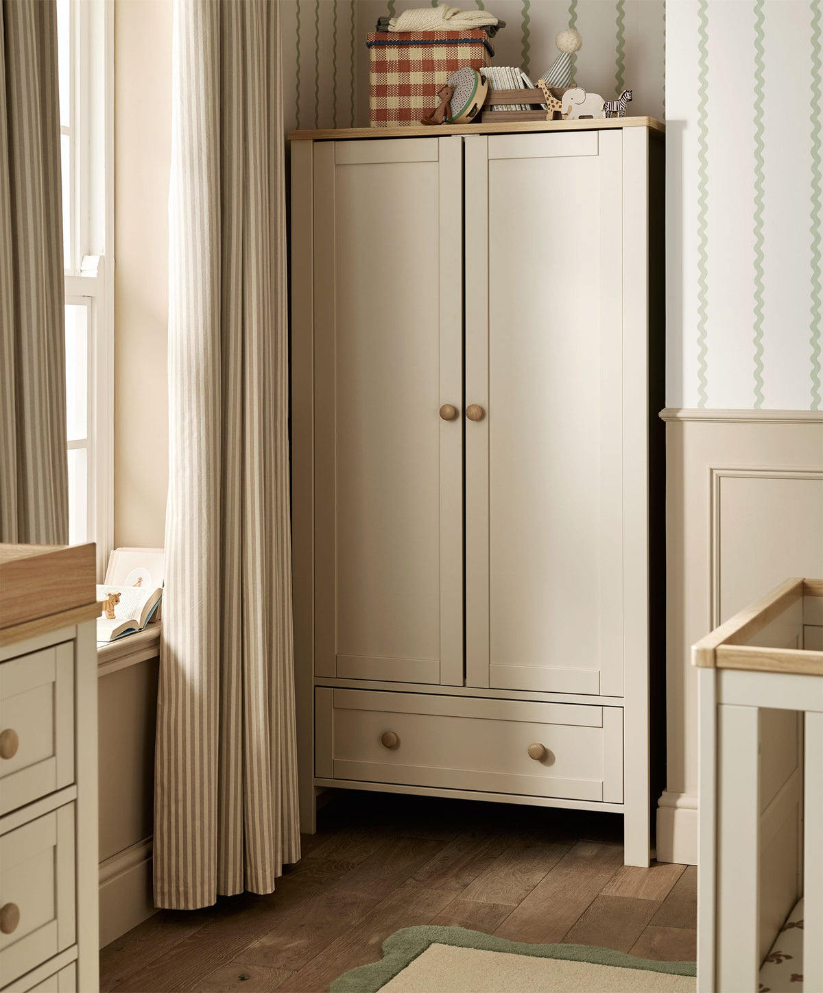 Mamas & Papas Wardrobes Wedmore Wardrobe - Cashmere/Oak