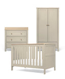 Mamas & Papas Wedmore 3 Piece Small Cotbed Range With Dresser Changer & Wardrobe - Cashmere