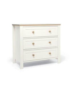 Mamas & Papas Wedmore 3 Piece Small Cotbed Range with Dresser Changer & Wardrobe - White/Oak