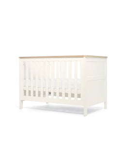 Mamas & Papas Wedmore 3 Piece Small Cotbed Range with Dresser Changer & Wardrobe - White/Oak