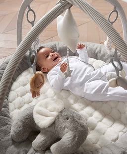 Mamas & Papas Welcome to the World Elephant Playmat Bundle - Grey